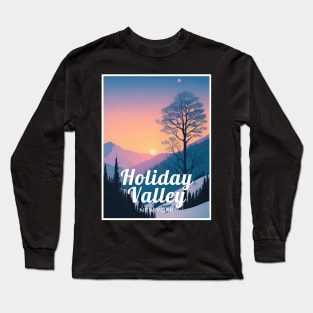 Holiday Valley ski - New York USA Long Sleeve T-Shirt